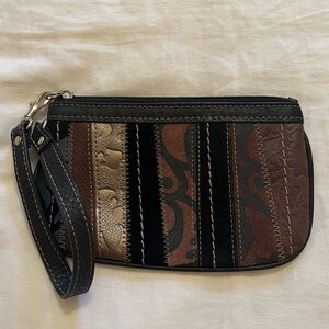 Fossil Patchwork Leather Wristlet